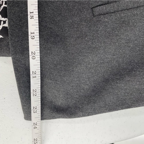 Mario Serrani Italian Long Sleeve Open Lined Faux Pocket Jacket Blazer Office - Picture 9 of 10